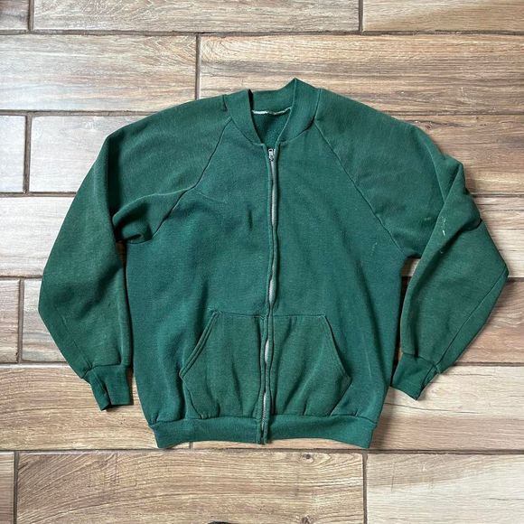 vintage 1960s zip up jacket a69a - Picture 1 of 3